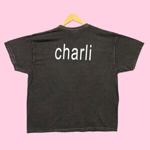 Charli XCX Brat Hyperpop Album Logo Oversized Tee XL